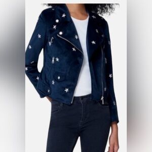 Rebecca Minkoff Velvet, star studded moto Jacket